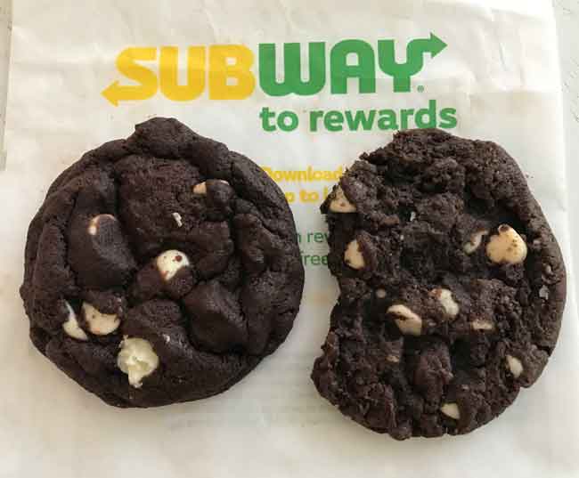 Subway Copycat Cookies Double Chocolate Chip Cookie Madness