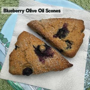 Whole Wheat Blueberry Olive Oil Scones