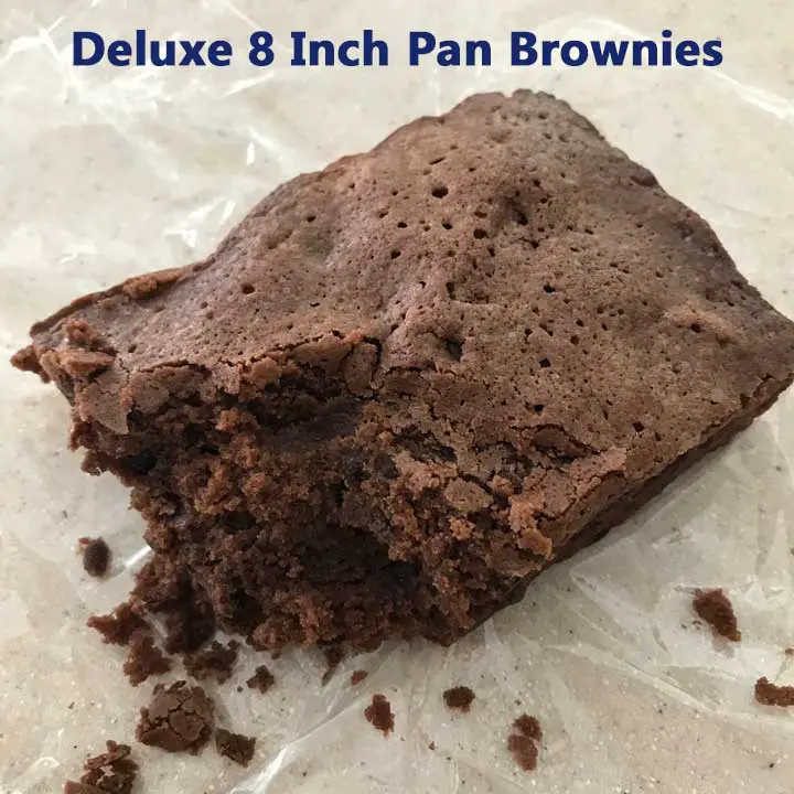 Deluxe 8-inch pan brownies