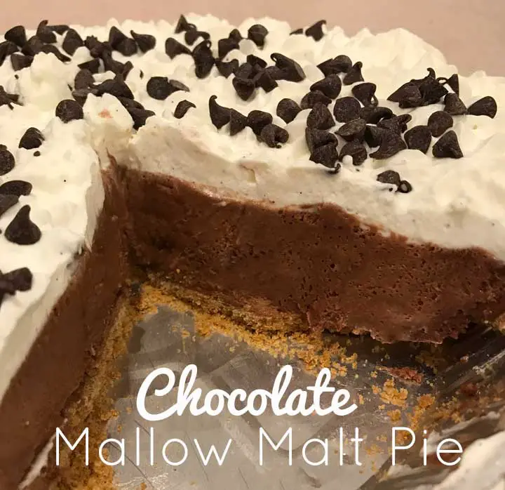 Chocolate Mallow Malt Pie