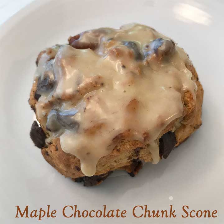 Whole Wheat Maple Chocolate Chunk Scones