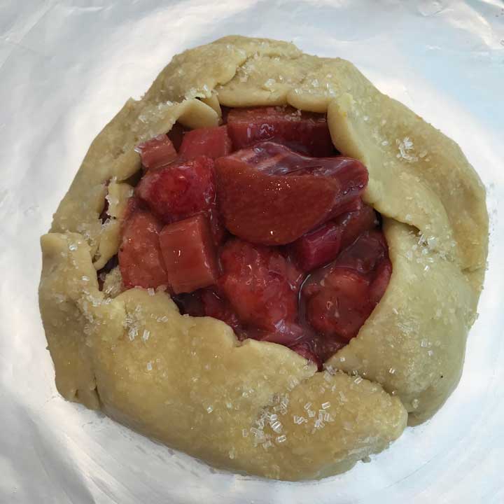 Strawberry Rhubarb Galette