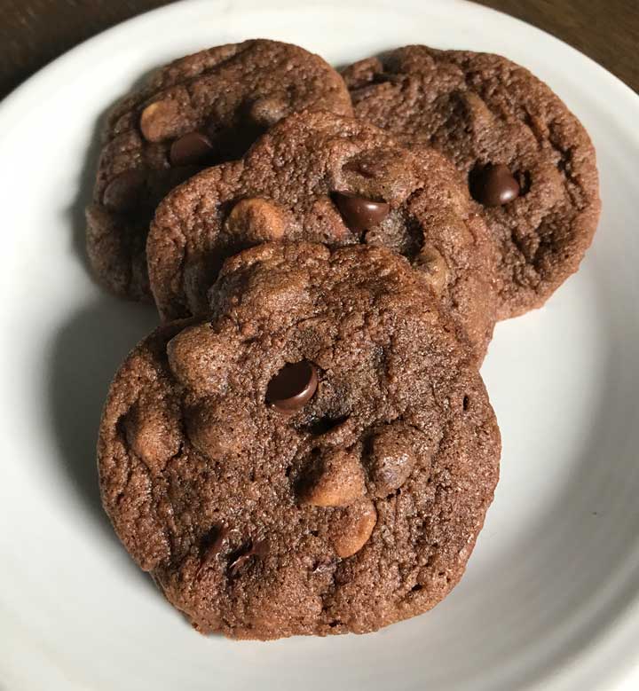 Whole Grain Double Chocolate Cookies aka White Whole Wheat Flour Double Chocolate Cookies