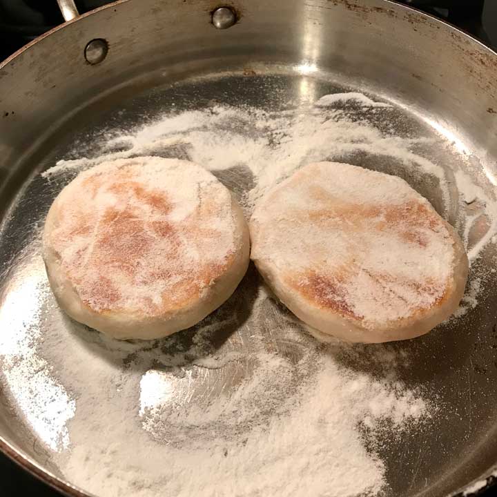 Small Batch Sourdough English Muffins