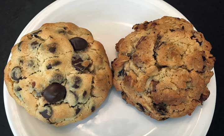 Whipped Egg Chocolate Chip Cookies and Whipped Egg Oatmeal Cookies