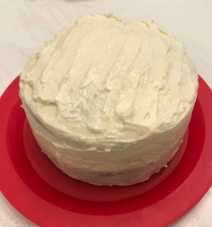 Carrot Cake aka Divorce Cake with honey in the ingredient list.