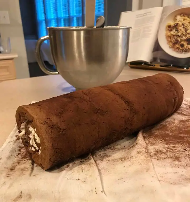 Hot Cocoa Cake Roll