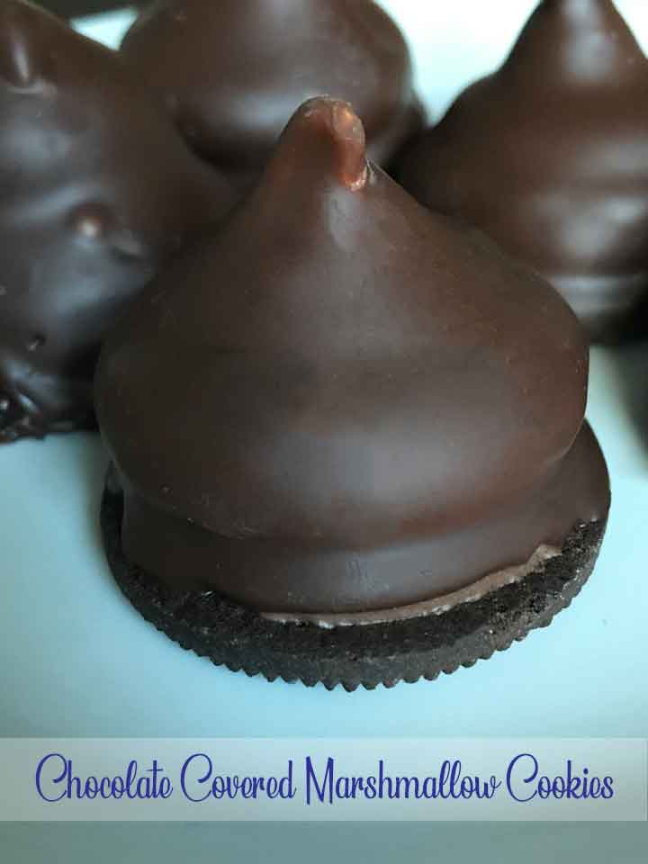 Chocolate Covered Marshmallow Cookies