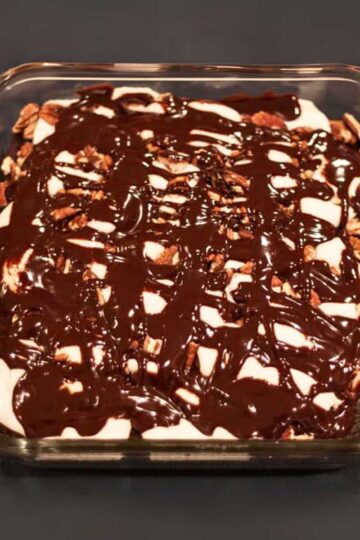 Mississippi Mud Cake recipe designed for an 8-inch pan.