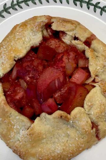 Strawberry Rhubarb Galette inspired by Wegmans.