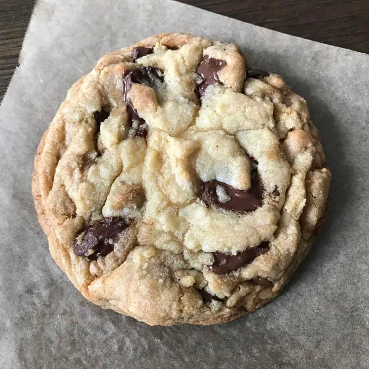Small Batch Giant Chocolate Chunk Cookie or chocolate chip cookies for two.