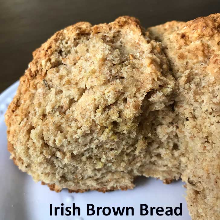 Irish Brown Bread baked in a 5 inch cast iron skillet