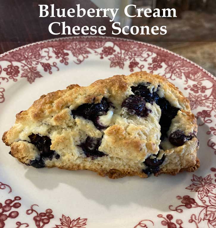 Blackberry Cream Cheese Scones