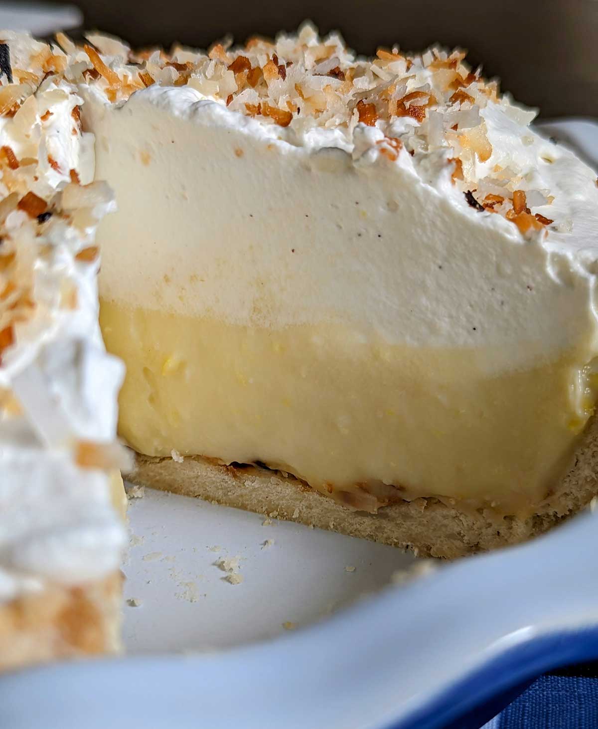 Coconut Cream Pie made with Half & Half