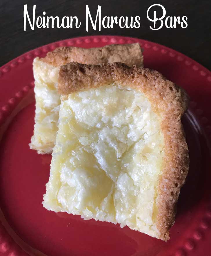 Neiman Marcus Bars aka Gooey Butter Cake Bars