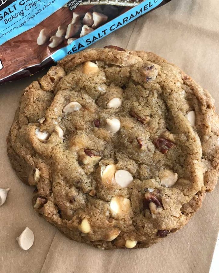 Sea Salt Caramel Chips Pecan Cookies Cookie Madness