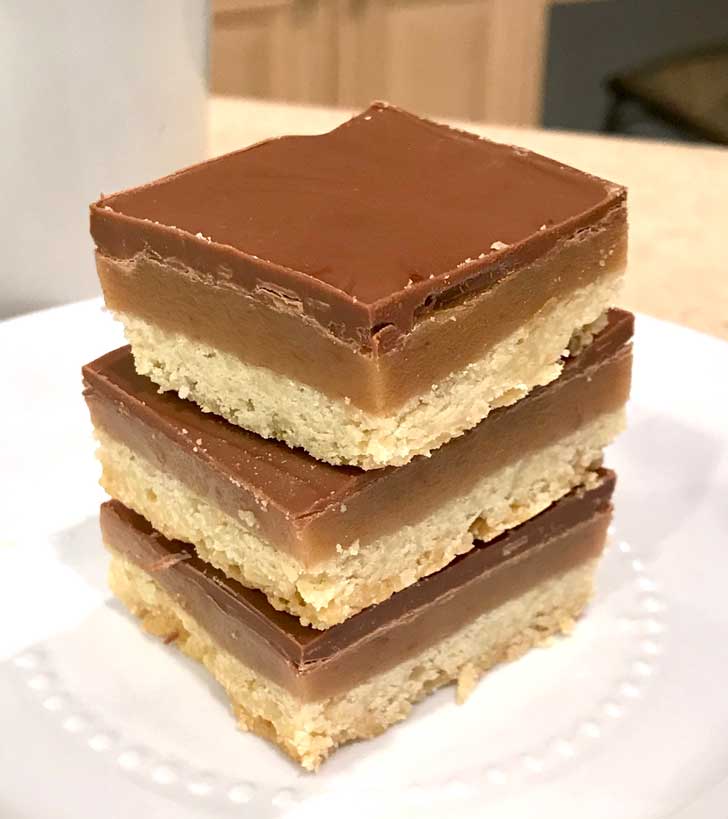 Millionaire Shortbread in a Square Pan