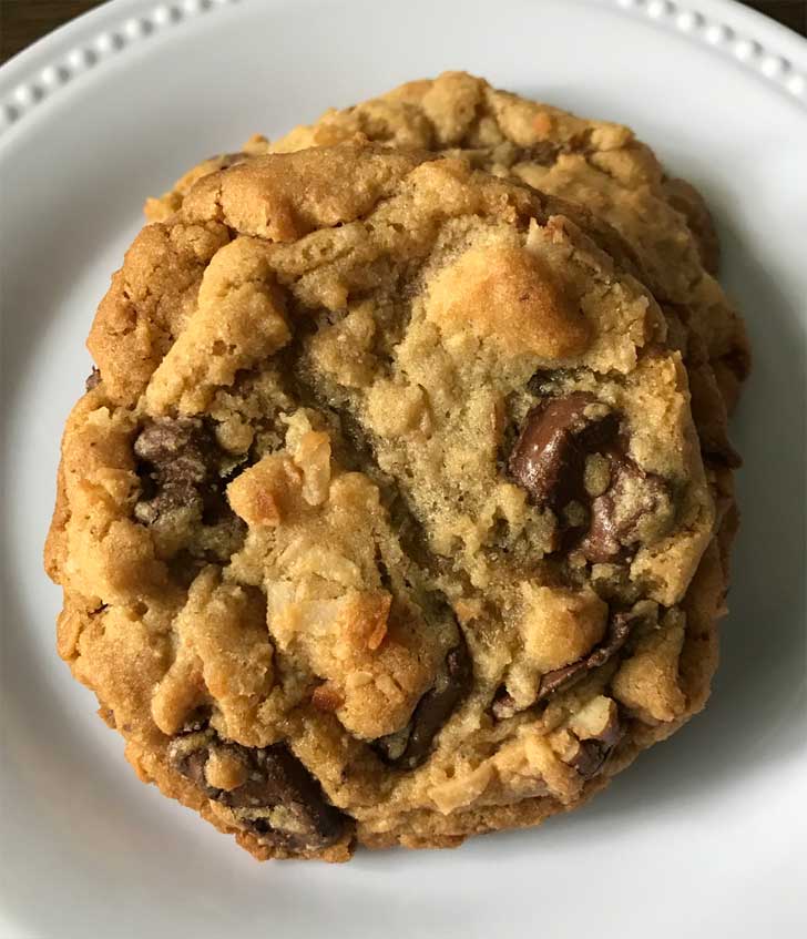 Toasted Coconut Pecan Chocolate Chip Cookies