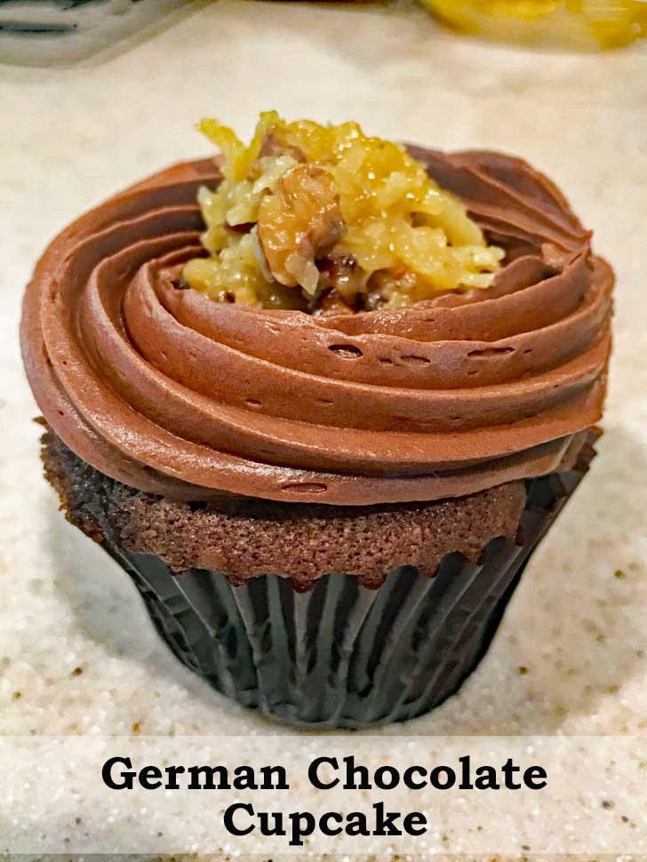 German Chocolate Cupcakes