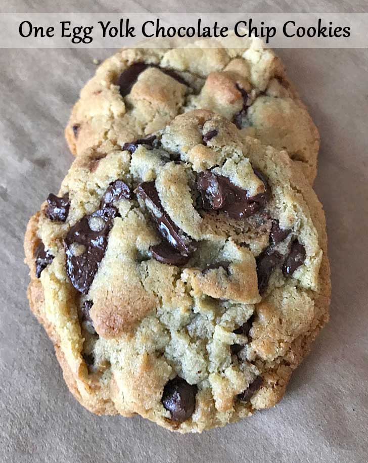 One Egg Yolk Chocolate Chunk Cookies