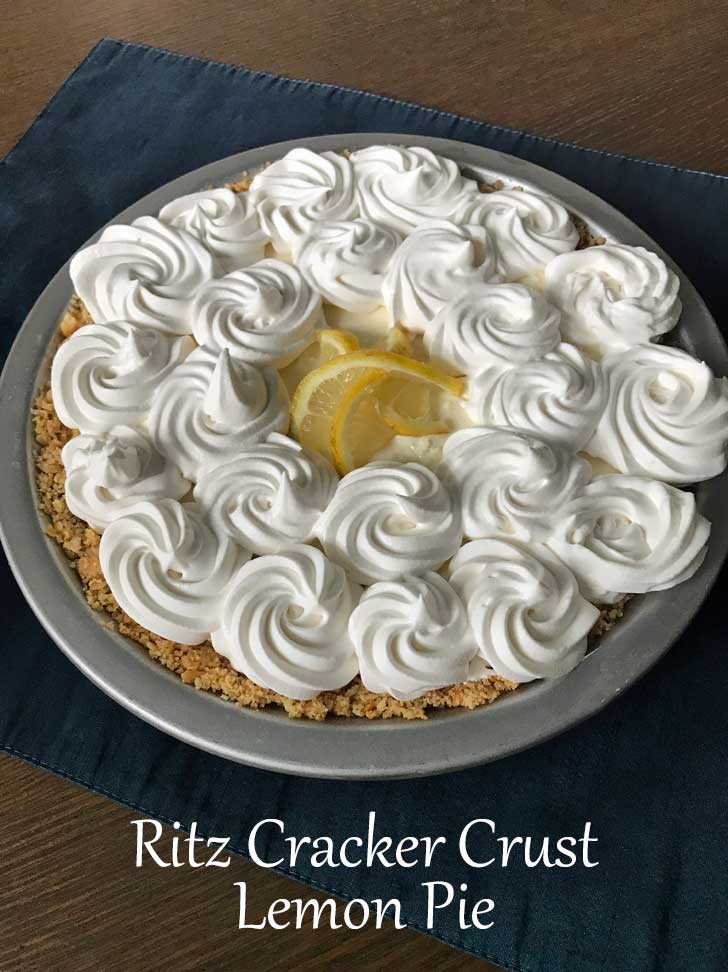 Ritz Crust Lemon Pie made with Golden Butter Rounds from Aldi