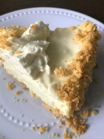 Ritz Crust Lemon Icebox Pie