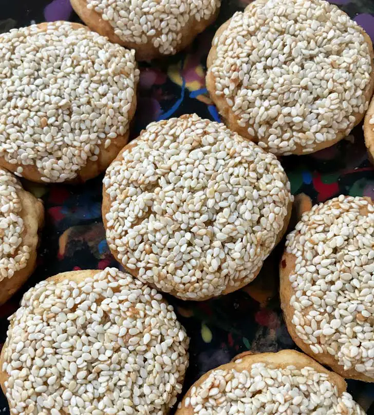 Sesame Cookies Recipe.  also known as Barazek