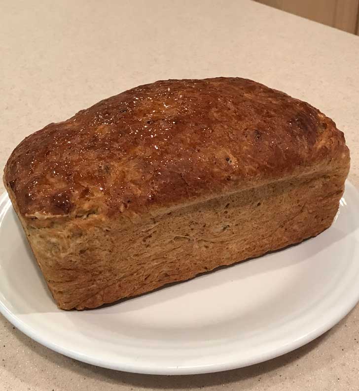 Caraway Cottage Cheese Bread is a no-knead yeast bread