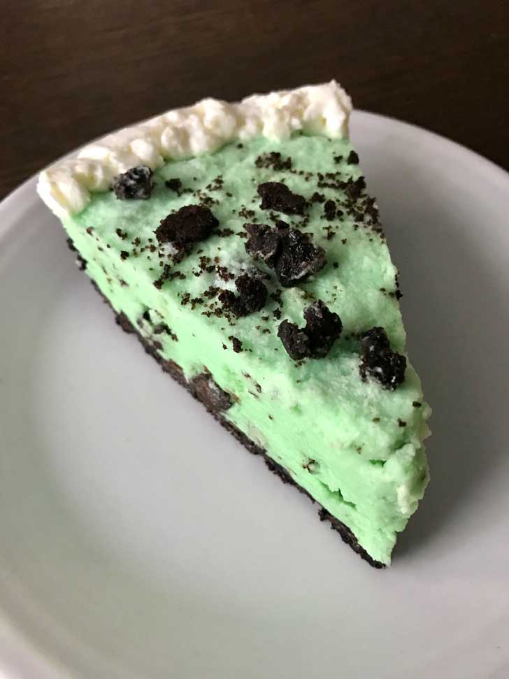 Slice of Grasshopper Pie
