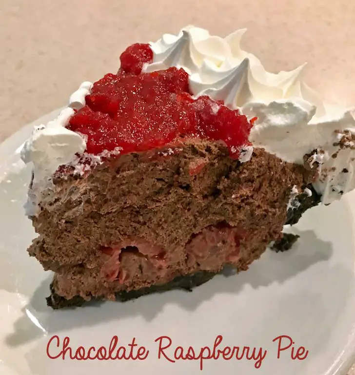 Slice of Chocolate Raspberry Pie from Erin McDowell's The Book on Pie.
