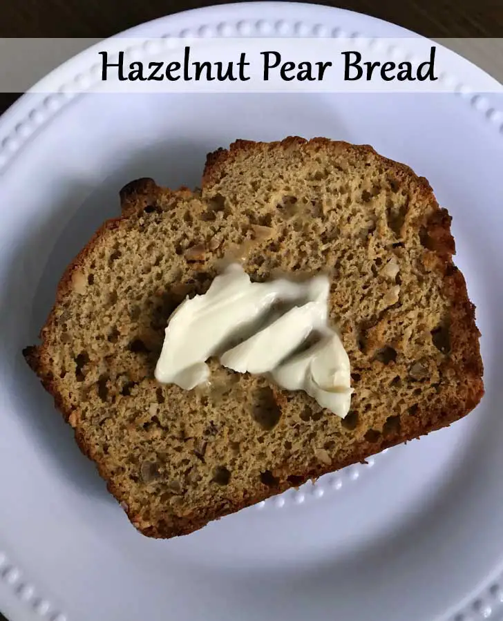 Hazelnut Pear Bread recipe from Canyon Ranch.