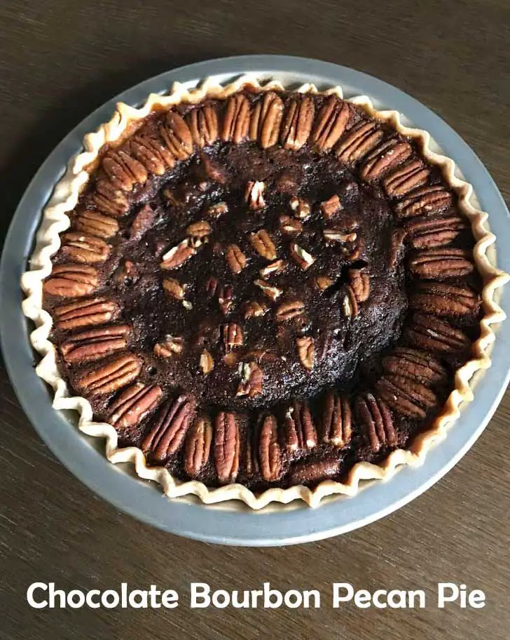 Chocolate Bourbon Pecan Pie recipe for Thanksgiving