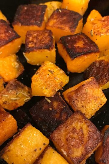 Roasted butternut squash soup recipe.