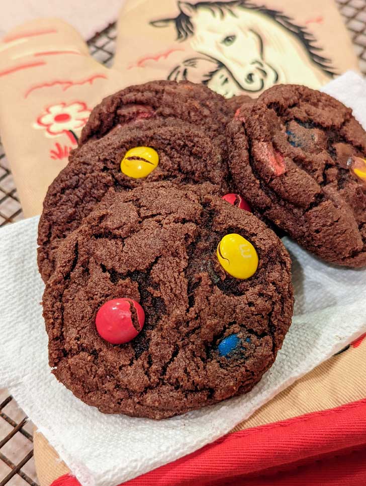 Harris Teeter Sugar Bag Double Chocolate Cookies recipe made with a mix of natural and Dutch cocoa.