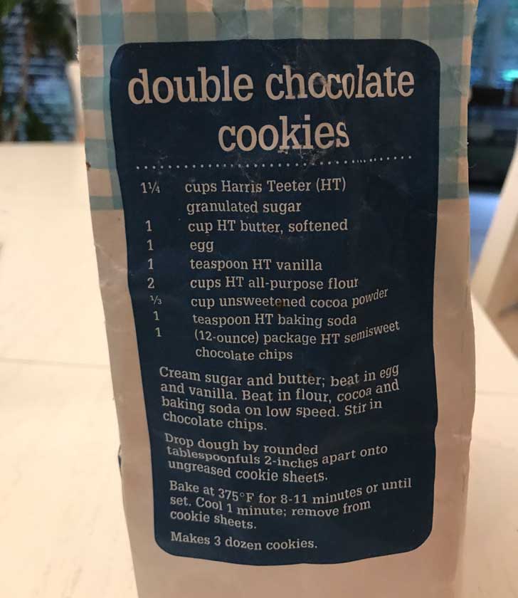 Harris Teeter Sugar Bag Cookie recipe from the side of the bag of store brand sugar. Works great with gluten-free flour!