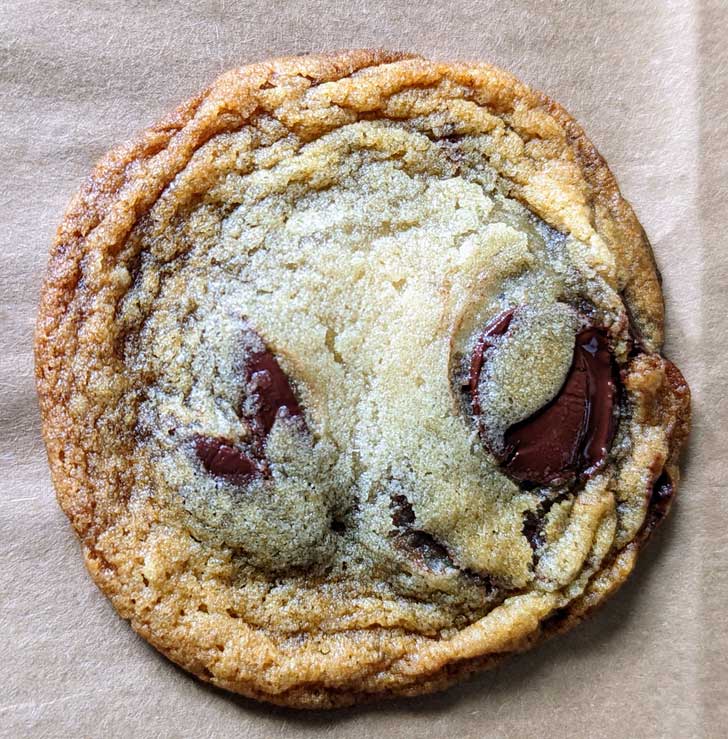 Eggless or Egg-Free Thin Chocolate Chunk Cookies