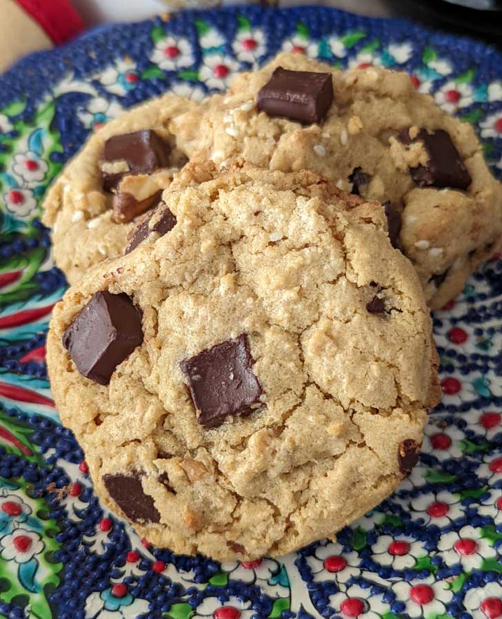 Recipe for Whole Wheat Olive Oil Chocolate Chip Cookies