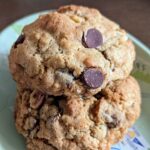 Rocky Mountain Cookies are thick oatmeal chocolate chip cookies from The Silver Palate Good Times cookbook.