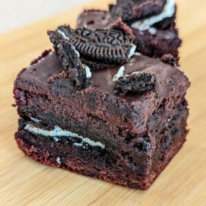 Red Wine Cookie Brownies recipe that starts with brownie mix