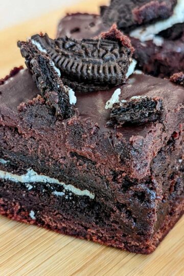 Red Wine Cookie Brownies recipe that starts with brownie mix