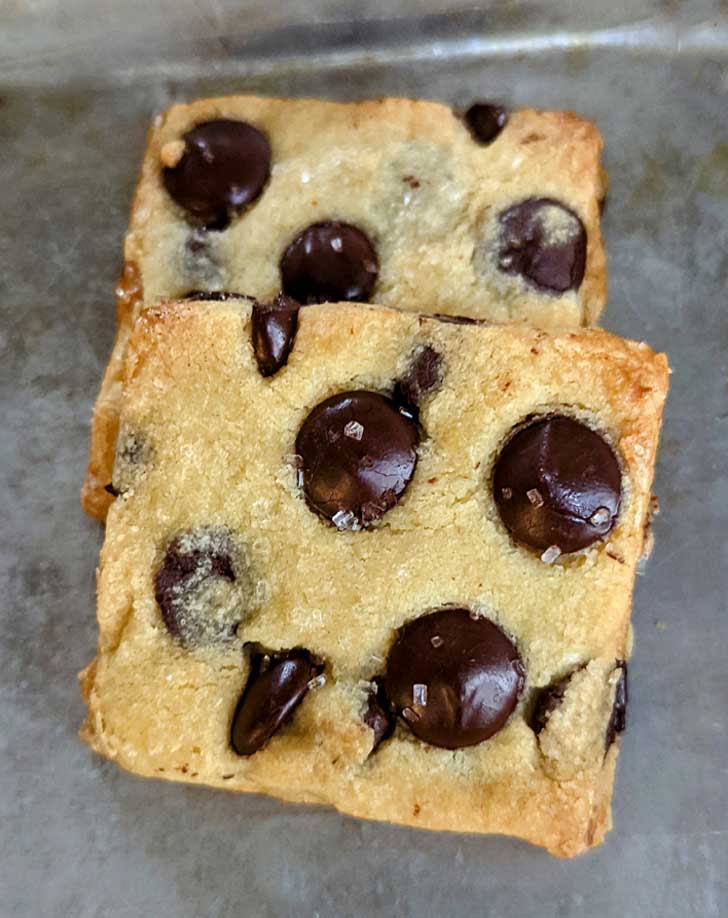 Grass-Fed Butter Chocolate Chunk Shortbread Cookies