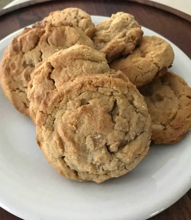 Powdered Peanut Butter Cookies made with bread flour or gluten-free flour.