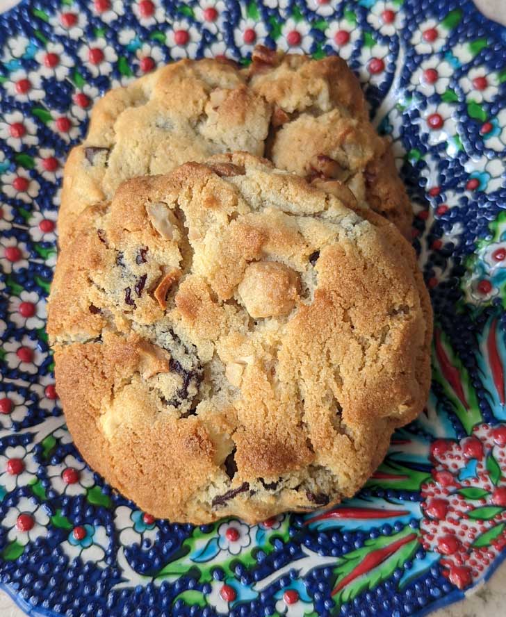 Gluten-Free White Chocolate Cherry Cookies