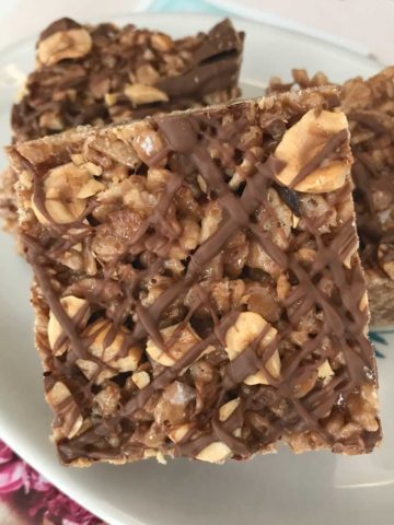 Chocolate Hazelnut Rice Krispies Treats