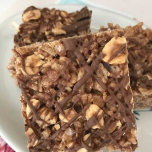 Chocolate Hazelnut Rice Krispies Treats