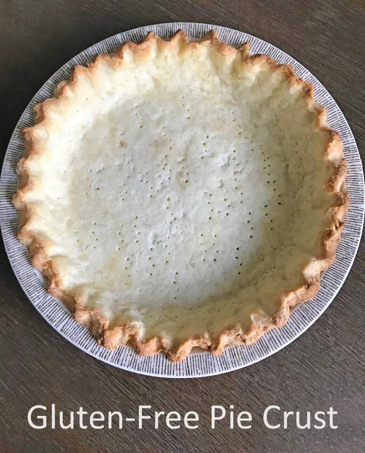 An empty baked gluten-free pie crust made with Thomas Keller's Cup4Cup.
