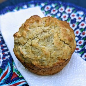 Cooked Oatmeal Muffins made with leftover or prepared oatmeal.