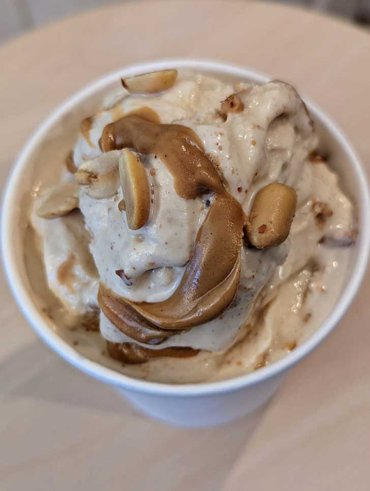 Easy Peanut Butter Ice Cream recipe with Eagle Brand condensed milk.