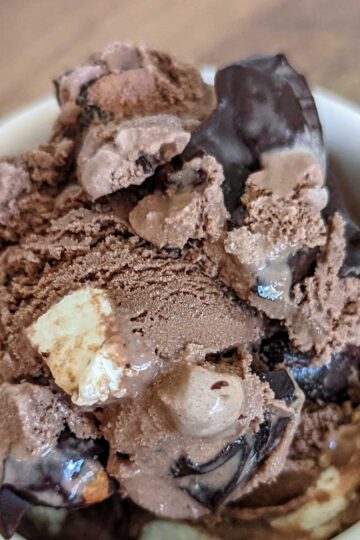 Easy Homemade Rocky Road Ice Cream