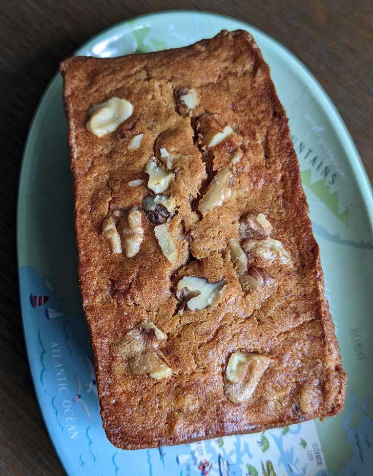 Cassava Flour Banana Bread